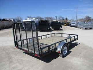 2018 PJ 77x12 U7 Single Axle Utility U721231DSGK