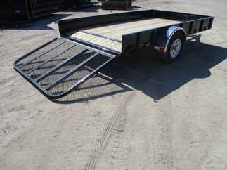 2018 PJ Trailer 83x12 U8 Single Axle Utility U821231DSBK5