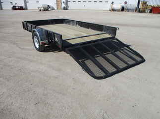 2018 PJ Trailer 83x12 U8 Single Axle Utility U821231DSBK5