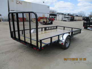 2019 PJ Trailer 83x14 U8 Single Axle Utility U821431DSBKA