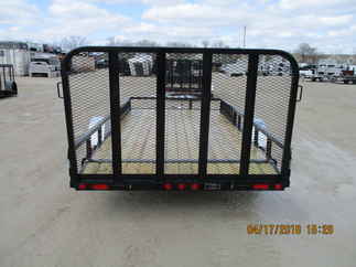 2019 PJ Trailer 83x14 U8 Single Axle Utility U821431DSBKA