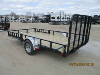 2019 PJ Trailer 83x14 U8 Single Axle Utility U821431DSBKA