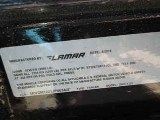 2018 Lamar 77x12  Dump DM771225.2