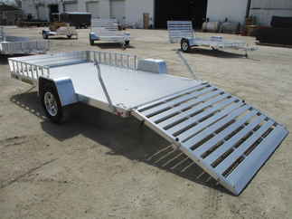 2019 Aluma 81x12  Aluminum Single Axle Utility 8112BT