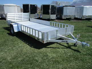 2019 Aluma 81x15  Aluminum Single Axle Utility 8115SR