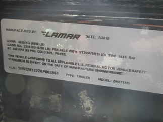 2019 Lamar 77x12  Dump DM771225.2