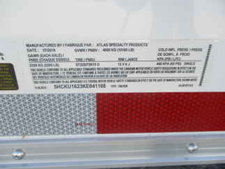 2019 Atlas 8x16  Enclosed Cargo AU816TA3-R