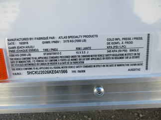 2019 Atlas 8x20  Enclosed Cargo AU820TA2-R