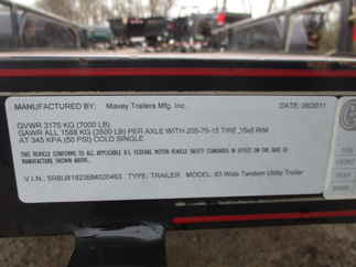 2011 Trailer 83x18  Utility Maxey Trailers