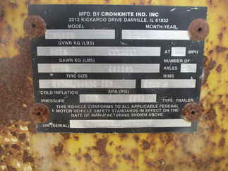 2009 Cronkhite 79x18  Equipment 2900EA