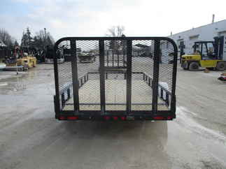 2019 PJ Trailer 77x12 U7 Single Axle Utility U721231DSBK