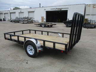 2019 PJ Trailer 77x12 U7 Single Axle Utility U721231DSGK