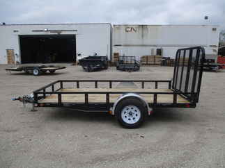 2019 PJ Trailer 77x12 U7 Single Axle Utility U721231DSGK