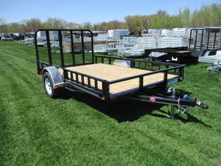 2019 PJ Trailer 83x12 U8 Single Axle Utility U821231DSBKA