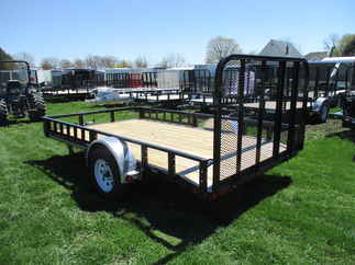 2019 PJ Trailer 83x12 U8 Single Axle Utility U821231DSBKA