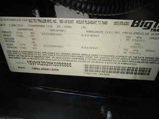 2019 Big Tex 102x25  Equipment Deckover 14PH-20BK+5MR