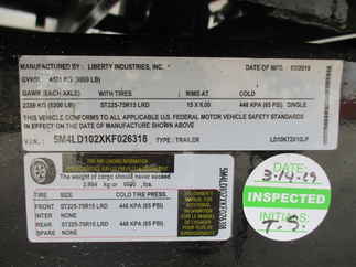 2019 Liberty 72x10  Dump LD10K72X10LP
