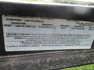 2020 PJ Trailer 60x10 U6 Single Axle Utility U621031DSGK
