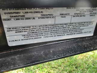 2020 PJ Trailer 60x10 U6 Single Axle Utility U621031DSGK