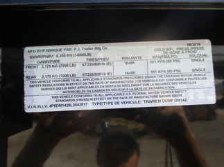 2020 PJ Trailer 83x14 DM Dump DMA1472BSSK03MP-CY06