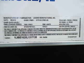 2020 Legend 7x16  Enclosed Cargo 7X16CES-Limited