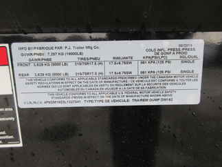 2020 PJ Trailer 83x16 DM Dump DMT1682BSS03CP