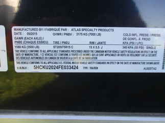 2015 Atlas 8x20  Enclosed Cargo AU820TA2