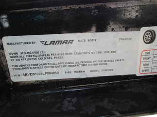 2020 Lamar 60x10  Dump DS601023.2
