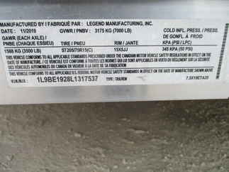 2020 Legend 7.5x19  Enclosed Snowmobile 7.5X19ETA35