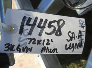 2020 Legend 72x12  Aluminum Single Axle Utility 6X12ODSA30