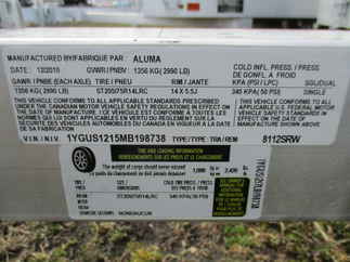 2021 Aluma 81x12  Aluminum Single Axle Utility 8112W-S-R