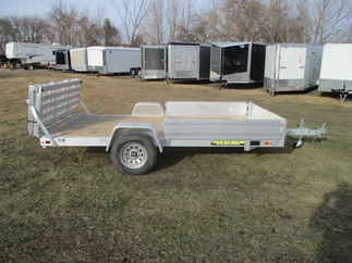 2021 Aluma 81x12  Aluminum Single Axle Utility 8112W-S-R-BT