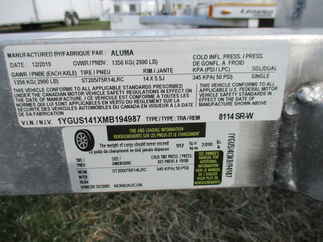2021 Aluma 81x14  Aluminum Single Axle Utility 8114W-S-R-BT