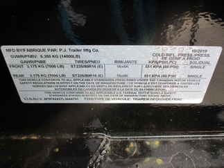 2020 PJ Trailer 96x24 F8 Equipment Deckover F8J2472BSSKM