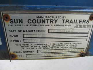 2013 Sun Country Trailer 96x48  Gooseneck Car Carrier