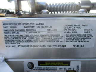 2021 Aluma 78x14  Aluminum Single Axle Utility 7814TILT-S-TR