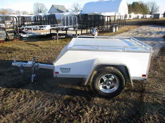 2021 Aluma 48x6  Aluminum Single Axle Utility AE46-S-White