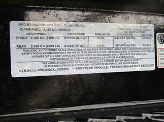 2020 PJ Trailer 101x20 L6 Equipment Deckover L6J2052BSSKM