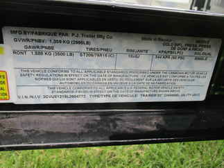 2020 PJ Trailer 83x12 U8 Single Axle Utility U821231DSGKT