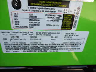 2020 BWISE 82x14  Dump DU14-15