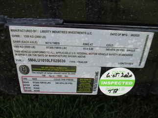2020 Liberty 72x10  Single Axle Utility LU3K72X10C4