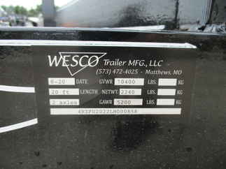 2020 Wesco 82x20 Utility