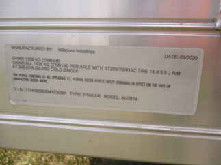 2021 Hillsboro 78x14  Aluminum Single Axle Utility AU7814