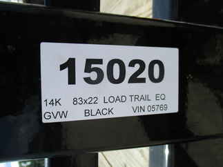 2020 Load Trail 83x22  Equipment XH8322072