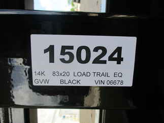 2020 Load Trail 83x20  Equipment XH8320072