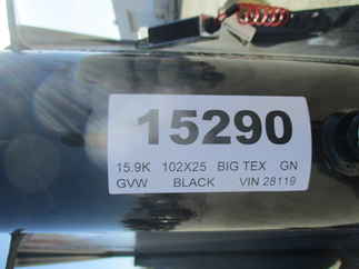2021 Big Tex 102x25  Gooseneck 14GN-20BK+5