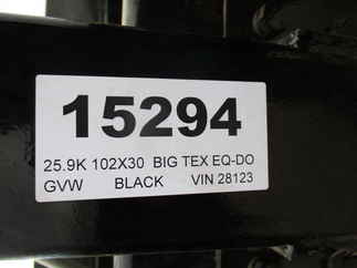 2021 Big Tex 102x30  Equipment Deckover 25PH-25BK+5MR