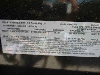 2021 PJ Trailer 102x22 T8 Equipment Deckover Tilt T8J2272BSTK