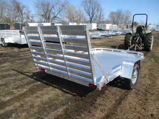 2022 Aluma 77x10  Aluminum Single Axle Utility 7710H-S-TG