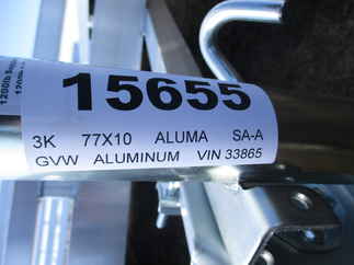 2022 Aluma 77x10  Aluminum Single Axle Utility 7710H-S-TG
